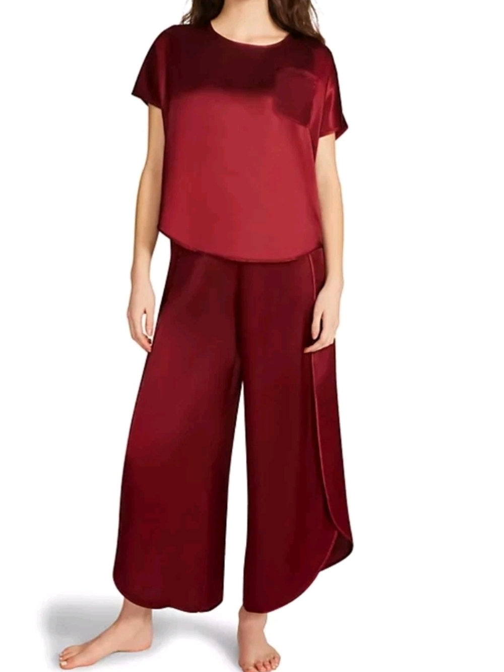 BB DAKOTA WOMENS SATIN 2 PC LOUNGE SET SIZE SMALL